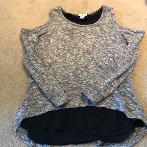 bar III open shoulder sweater